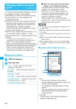 Предварительный просмотр 244 страницы Docomo Foma N705iu Instruction Manual