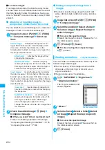 Предварительный просмотр 256 страницы Docomo Foma N705iu Instruction Manual