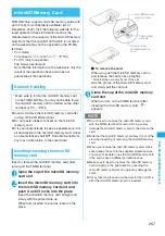 Предварительный просмотр 269 страницы Docomo Foma N705iu Instruction Manual