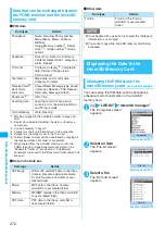 Предварительный просмотр 272 страницы Docomo Foma N705iu Instruction Manual