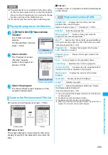 Предварительный просмотр 297 страницы Docomo Foma N705iu Instruction Manual