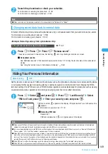 Предварительный просмотр 151 страницы Docomo FOMA N901IC User Manual