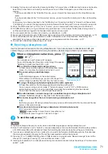 Preview for 73 page of Docomo FOMA N904I User Manual