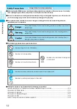 Preview for 14 page of Docomo FOMA P702iD Manual