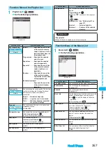 Preview for 359 page of Docomo FOMA P702iD Manual