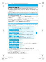 Предварительный просмотр 3 страницы Docomo FOMA SH903i Manual