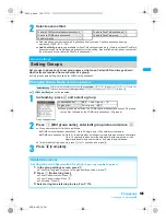 Предварительный просмотр 107 страницы Docomo FOMA SH903i Manual