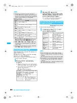 Предварительный просмотр 208 страницы Docomo FOMA SH903i Manual