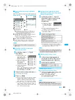 Предварительный просмотр 243 страницы Docomo FOMA SH903i Manual