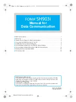 Предварительный просмотр 485 страницы Docomo FOMA SH903i Manual