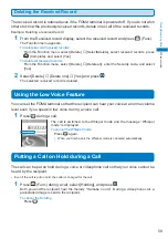 Предварительный просмотр 61 страницы Docomo FOMA SO702i Manual