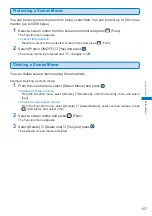 Предварительный просмотр 159 страницы Docomo FOMA SO702i Manual