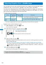 Предварительный просмотр 160 страницы Docomo FOMA SO702i Manual