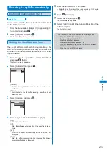 Предварительный просмотр 219 страницы Docomo FOMA SO702i Manual