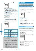 Предварительный просмотр 232 страницы Docomo FOMA SO702i Manual