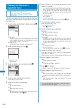 Предварительный просмотр 252 страницы Docomo FOMA SO702i Manual