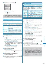 Предварительный просмотр 255 страницы Docomo FOMA SO702i Manual