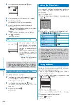 Предварительный просмотр 258 страницы Docomo FOMA SO702i Manual