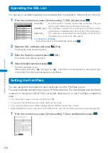 Предварительный просмотр 178 страницы Docomo FOMA SO902I User Manual