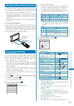 Предварительный просмотр 259 страницы Docomo FOMA SO902I User Manual