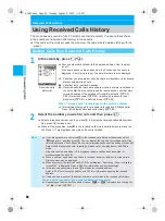 Предварительный просмотр 56 страницы Docomo mova SH506iC Manual