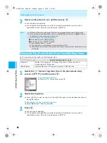 Предварительный просмотр 84 страницы Docomo mova SH506iC Manual