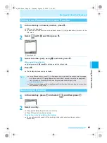 Предварительный просмотр 89 страницы Docomo mova SH506iC Manual