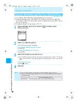 Предварительный просмотр 106 страницы Docomo mova SH506iC Manual