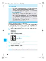 Предварительный просмотр 136 страницы Docomo mova SH506iC Manual