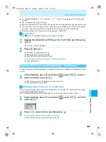 Предварительный просмотр 153 страницы Docomo mova SH506iC Manual