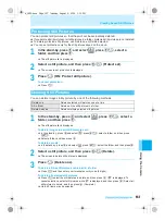 Предварительный просмотр 159 страницы Docomo mova SH506iC Manual