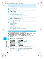 Предварительный просмотр 162 страницы Docomo mova SH506iC Manual