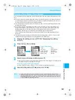 Предварительный просмотр 169 страницы Docomo mova SH506iC Manual