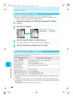 Предварительный просмотр 170 страницы Docomo mova SH506iC Manual