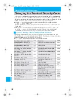 Предварительный просмотр 202 страницы Docomo mova SH506iC Manual