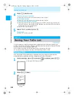 Предварительный просмотр 244 страницы Docomo mova SH506iC Manual