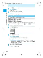 Предварительный просмотр 250 страницы Docomo mova SH506iC Manual
