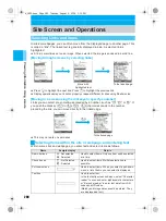 Предварительный просмотр 262 страницы Docomo mova SH506iC Manual