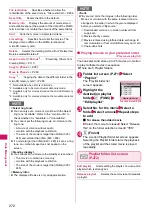 Предварительный просмотр 274 страницы Docomo N-03A Instruction Manual