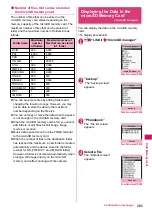 Предварительный просмотр 287 страницы Docomo N-03A Instruction Manual