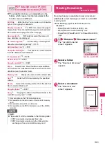 Предварительный просмотр 303 страницы Docomo N-03A Instruction Manual