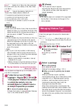 Предварительный просмотр 320 страницы Docomo N-04A Instruction Manual