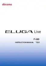 Docomo P-08D Eluga Live Instruction Manual preview