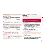 Предварительный просмотр 61 страницы Docomo P-09A Instruction Manual