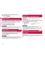 Предварительный просмотр 62 страницы Docomo P-09A Instruction Manual