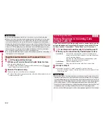 Предварительный просмотр 124 страницы Docomo P-09A Instruction Manual