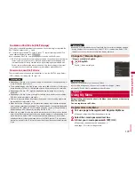 Предварительный просмотр 181 страницы Docomo P-09A Instruction Manual