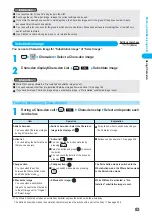 Предварительный просмотр 85 страницы Docomo prosolid II foma P851i Manual