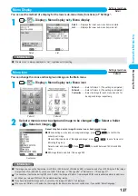 Предварительный просмотр 129 страницы Docomo prosolid II foma P851i Manual