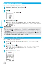 Предварительный просмотр 202 страницы Docomo prosolid II foma P851i Manual